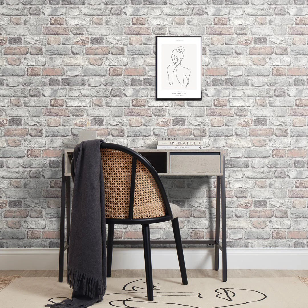 Battersea Brick Wallpaper in Pastel I Love Wallpaper