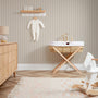Contemporary Wood Panel Wallpaper in Blush Pink