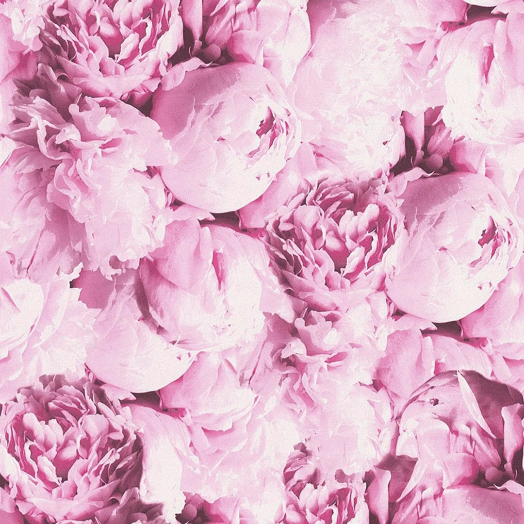 Romantic Flower Floral Wallpaper in Pink and Purple, image size:1080x1080