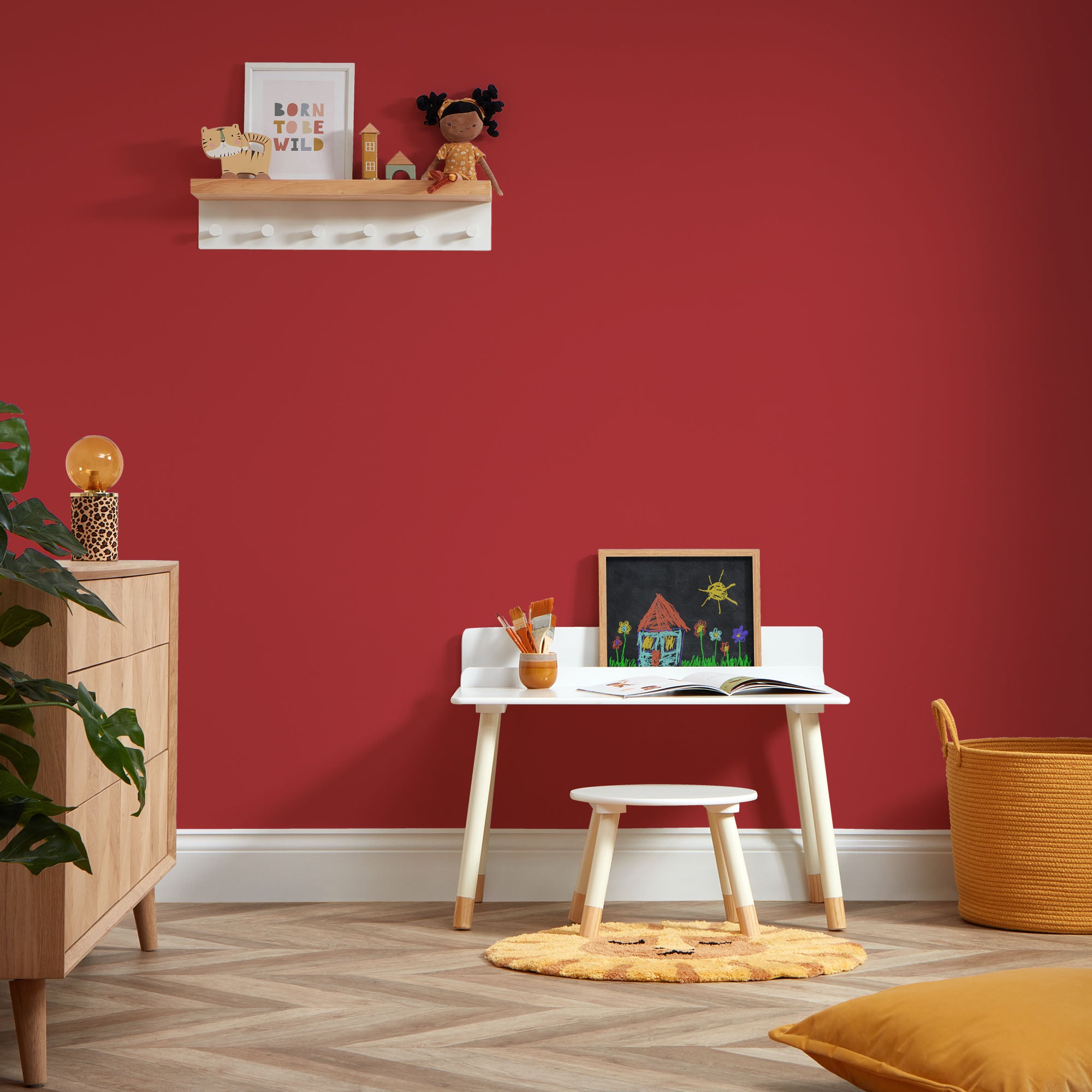 Signal Red Washable Matt Emulsion Paint – I Love Wallpaper, image size:2000x2000
