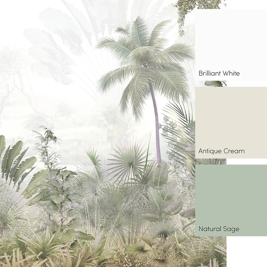 Lush Jungle Mural in Green – I Love Wallpaper