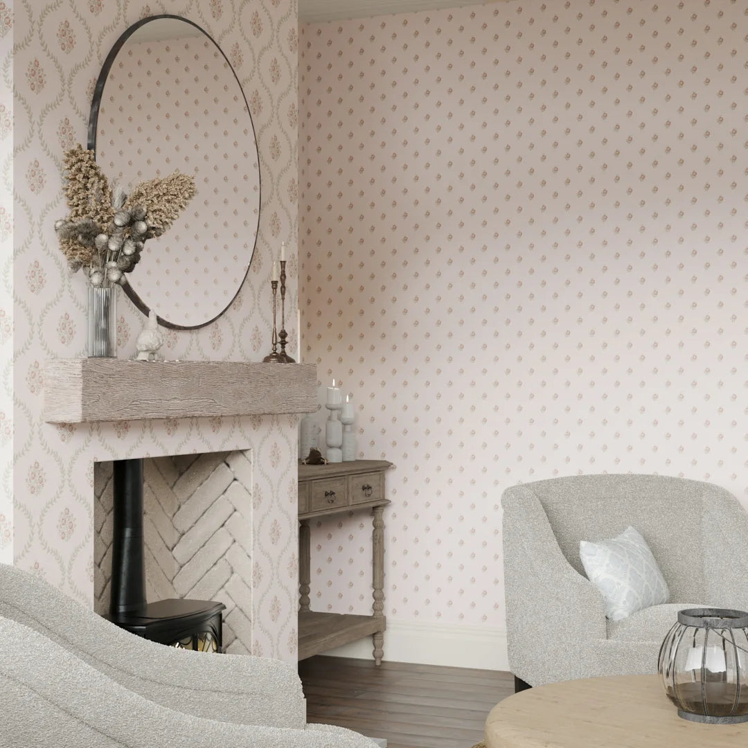 pink and grey wallpaper b&m