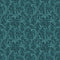 Antique Leaf Wallpaper in Teal