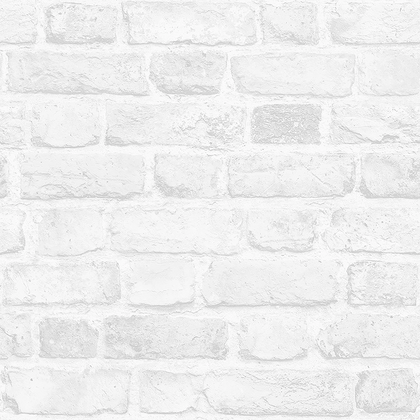 Battersea Brick Wallpaper in White