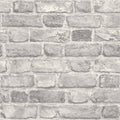 Battersea Brick Wallpaper in Grey