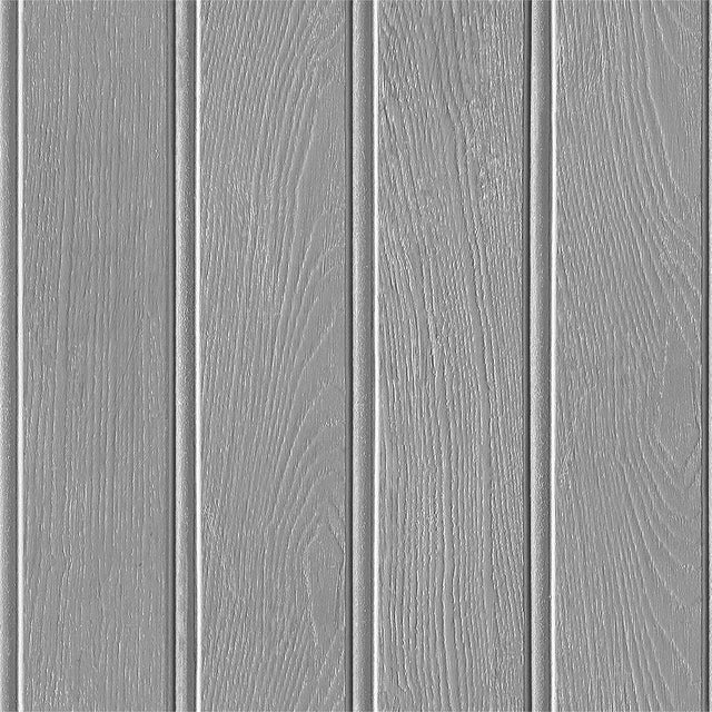 Beadboard Panel Wallpaper in Silver Grey