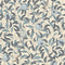 Beauty of Nature Wallpaper in Blues on Cream