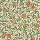 Sample of Beauty of Nature Wallpaper in Sage Green on Cream