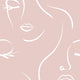 Belle Wallpaper in Blush Pink