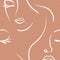Belle Wallpaper in Terracotta