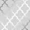Camden Trellis Wallpaper in Soft Grey and Silver