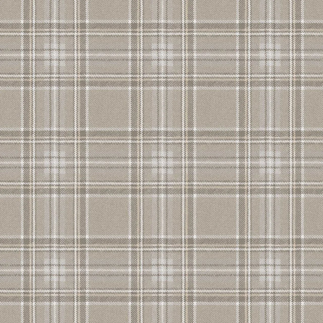 Classic Check Wallpaper in Taupe