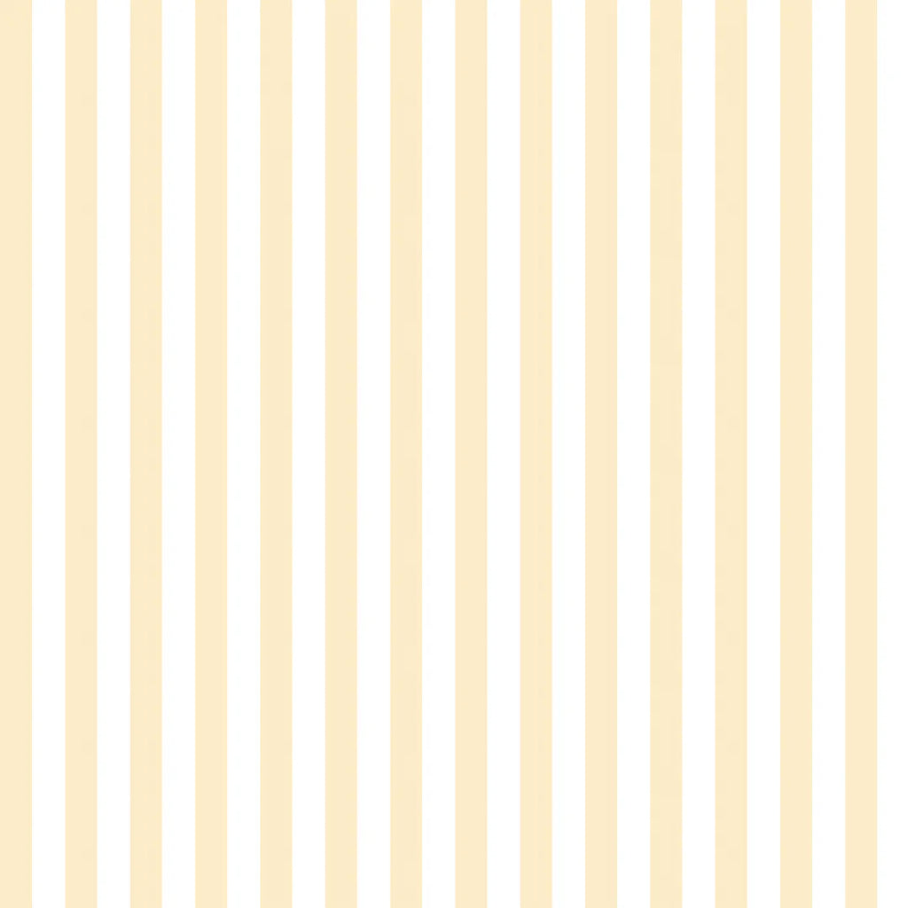Classic Stripe Wallpaper in Lemon Yellow