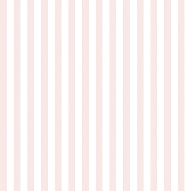 Classic Stripe Wallpaper in Pastel Pink