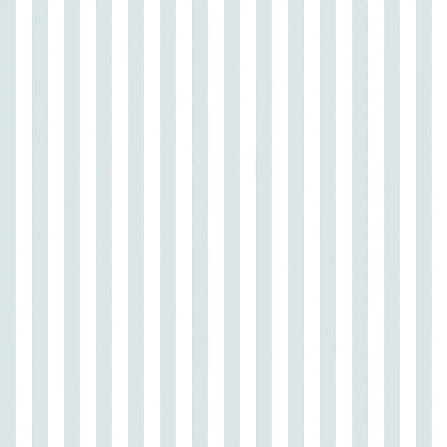 Classic Stripe Wallpaper in Powder Blue