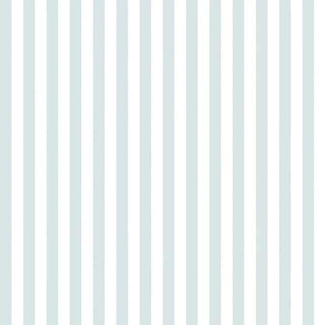 Classic Stripe Wallpaper in Powder Blue