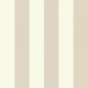 Sample of Classic Wide Stripe Wallpaper in Magnolia and Sandstone