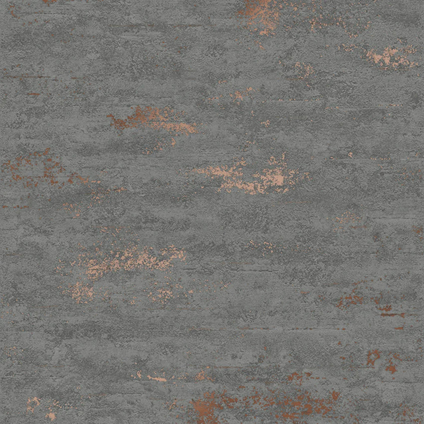 Cobalt Industrial Metallic Wallpaper in Dark Grey