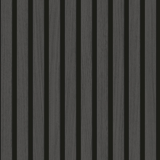Contemporary Wood Slat Ebony