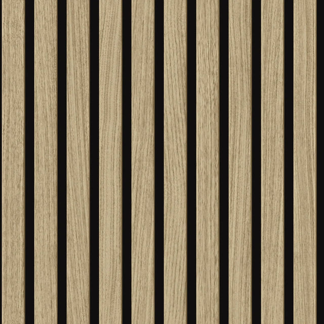 Contemporary Wood Slat Light Oak