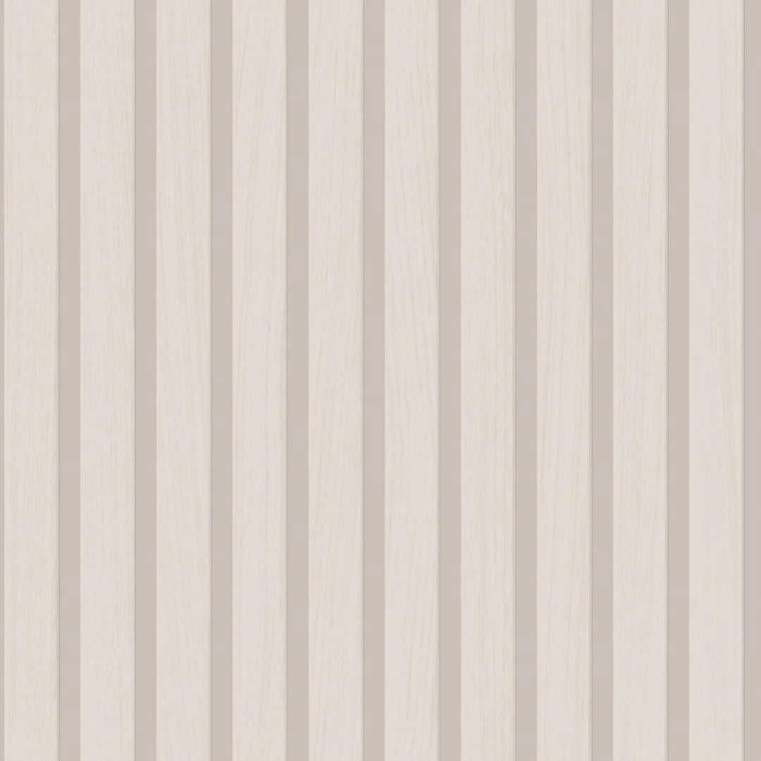 Sample of Contemporary Wood Slat Wallpaper in Natural