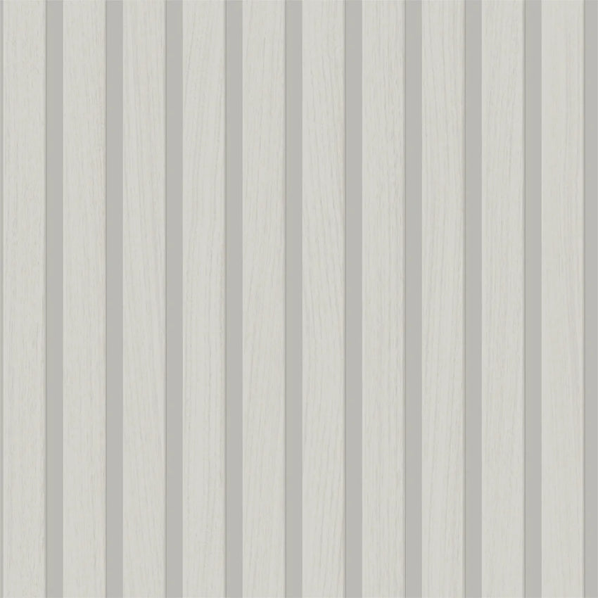 Contemporary Wood Slat Silvery Grey