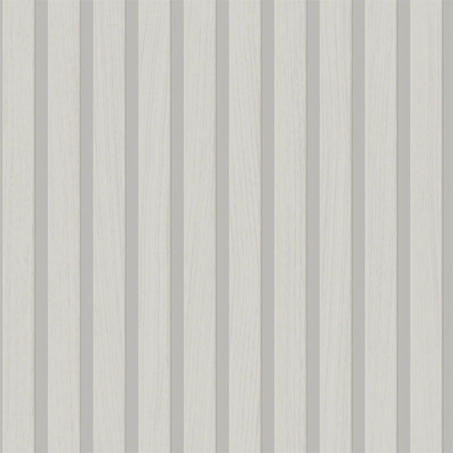 Contemporary Wood Slat Silvery Grey