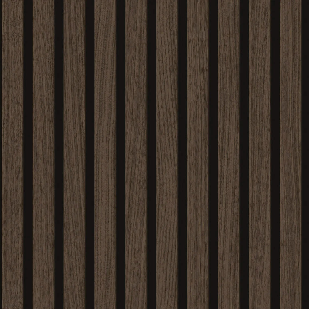 Sample of Contemporary Wood Slat Walnut