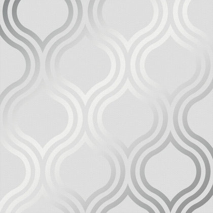 Danbury Geo Wallpaper in White