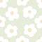 Ditsy Daisy Wallpaper in Soft Green