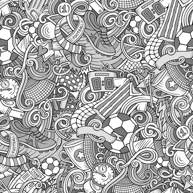 Dream Team Wallpaper in Grey and White