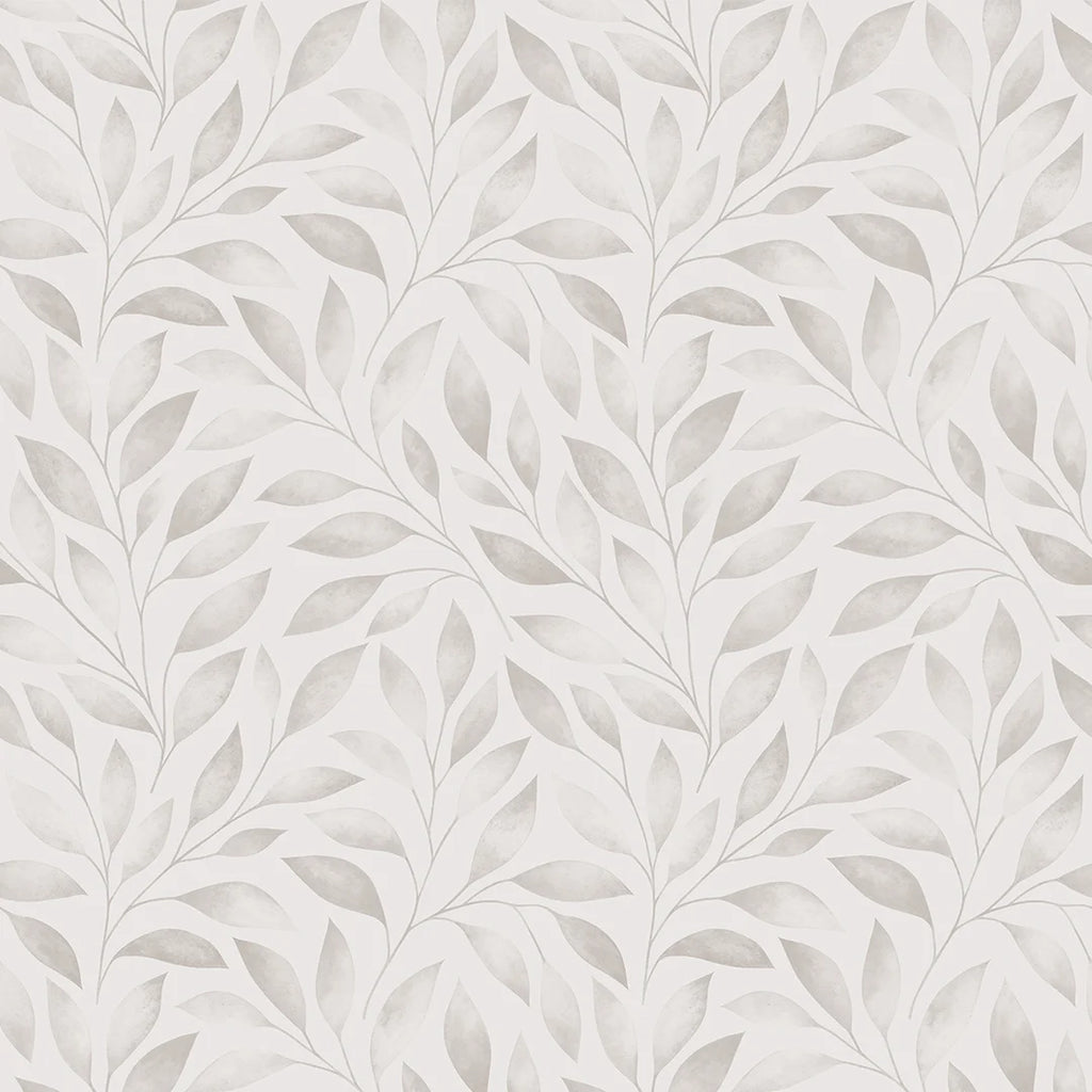 Gentle Vines Wallpaper in Soft Greys