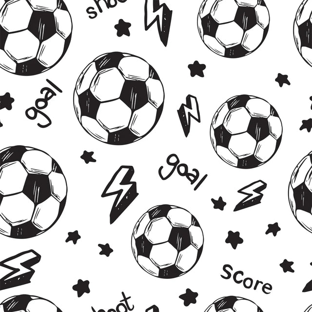Goal! Wallpaper in Monochrome