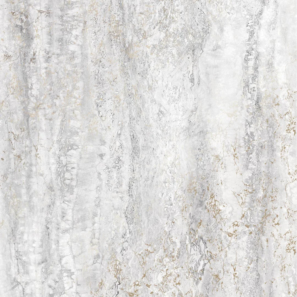 Sirrus Metallic Marble Wallpaper in Grey