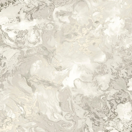 Liquid Marble Wallpaper in Cream