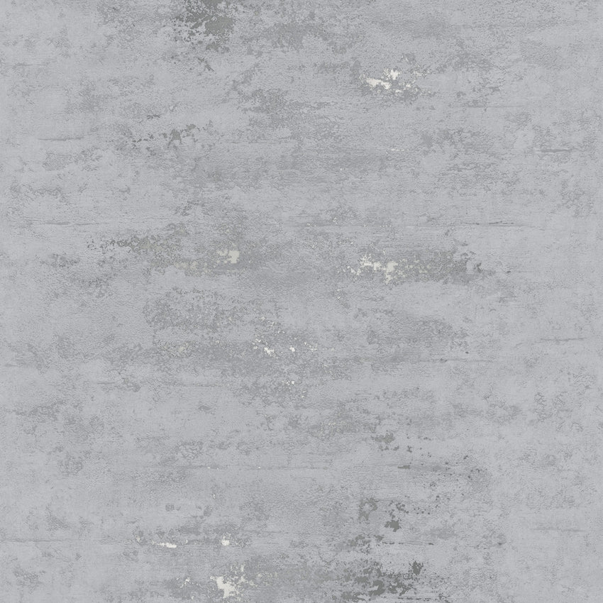 Sample of Venice Industrial Metallic Wallpaper Grey, Silver (53 x 30cm)