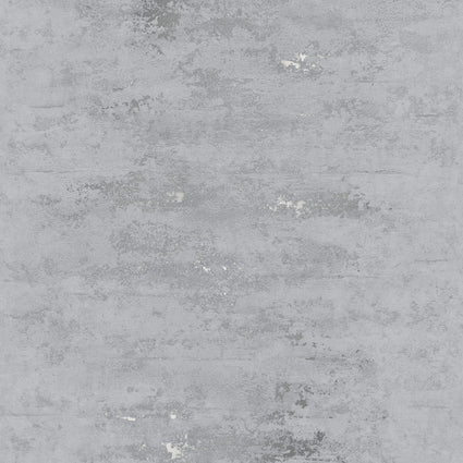 Venice Industrial Metallic Wallpaper in Grey and Silver