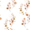 Trailing Eucalyptus Wallpaper in Autumn Browns and Oranges
