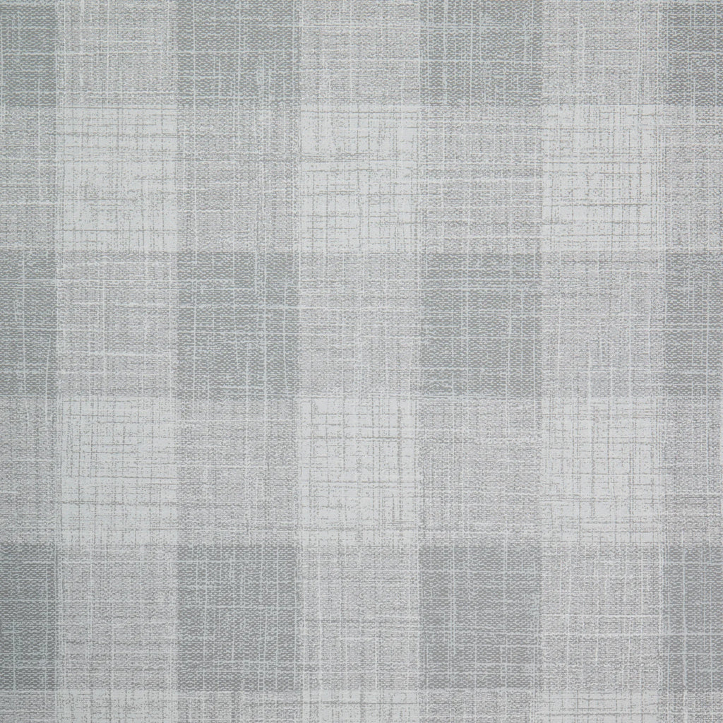 Isla Check Wallpaper in Silver and Grey