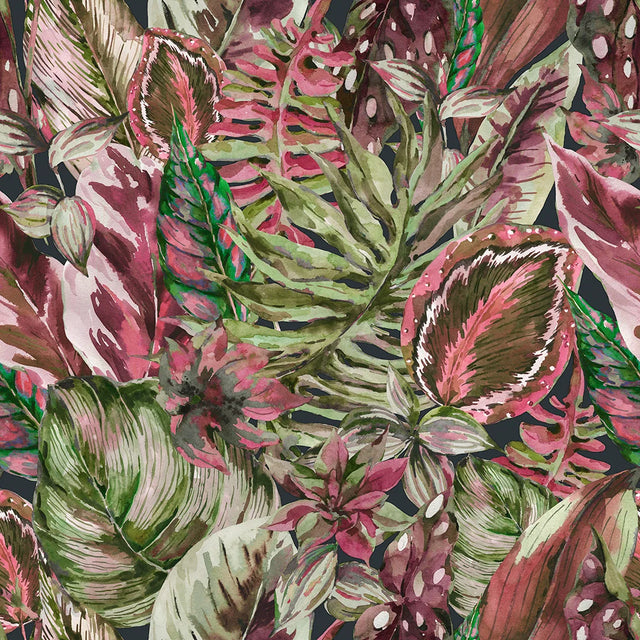Jungle Fever Wallpaper in Pink and Green