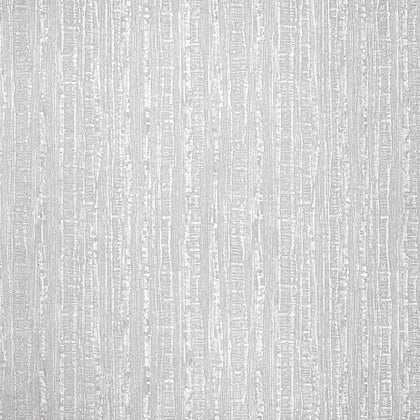 Luxe Industrial Stripe Wallpaper in Silver