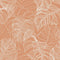 Monstera Leaf Wallpaper in Terracotta