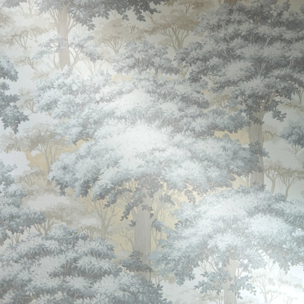 New Forest Toile Wallpaper in Grey