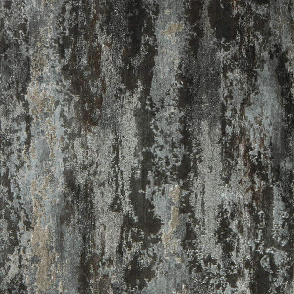 Sample of Nova Metallic Wallpaper in Charcoal and Silver