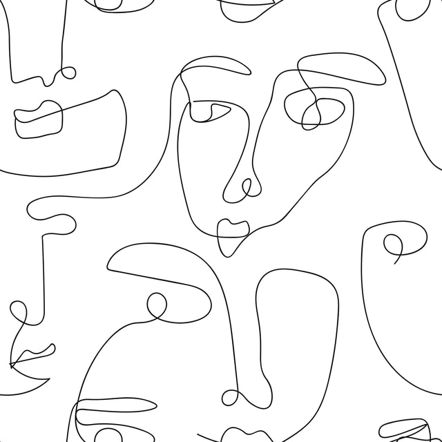 Pablo Wallpaper in Monochrome