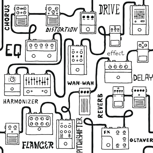 Pedal to the Metal Wallpaper in Black and White