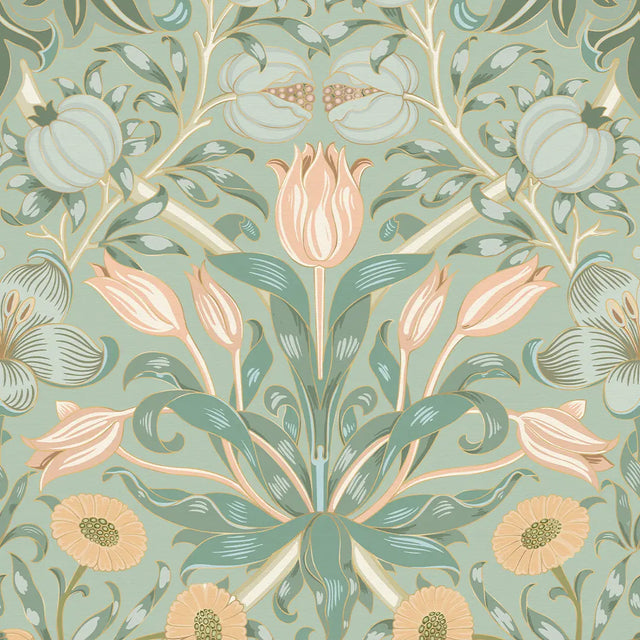 Pomegranate Grove Wallpaper in Sage