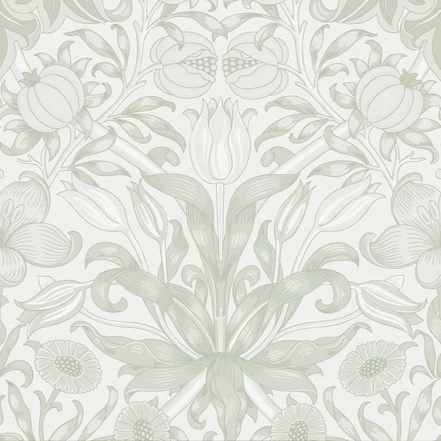 Pomegranate Grove Wallpaper in Soft Sage