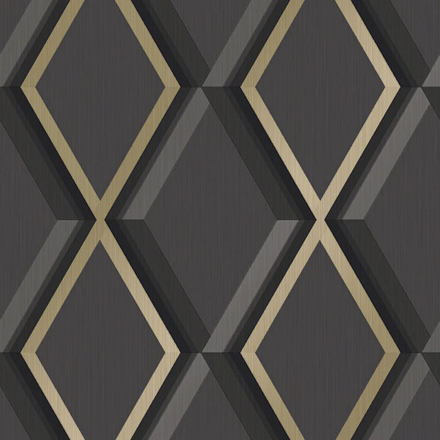 Profile Geometric Wallpaper in Black