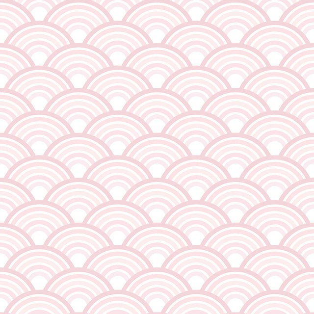 Rainbow Magic Wallpaper in Pink and White